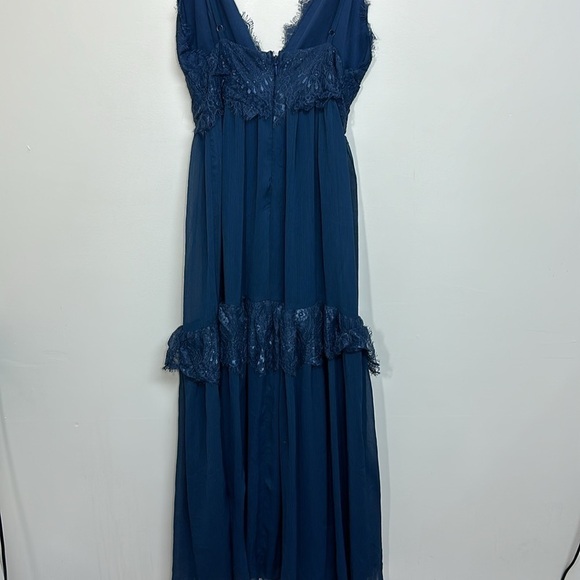 Lulus Dream About‎ Me Navy Blue Lace Maxi Dress Small - Picture 7 of 9